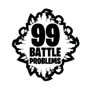 Fortnite '99 Battle problems' Sticker