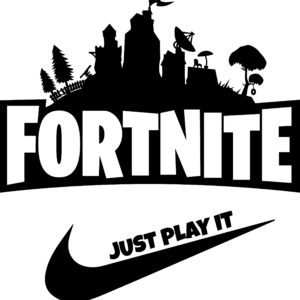 Fortnite Logo 'Just Do It' Stcker