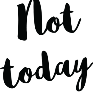 'Nope virus not today' Wall Sticker