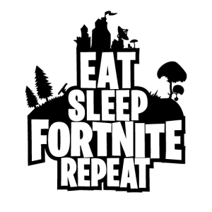 Fortnite 'Eat Sleep Fortnite Repeat' Wall Sticker