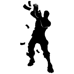 Fortnite Character Silhouette Sticker
