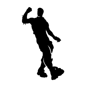 Fortnite Character Silhouette Sticker