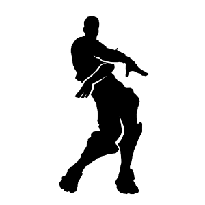 Fortnite Character Silhouette Sticker