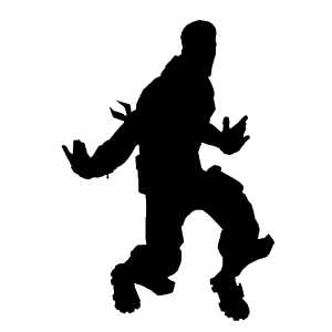Fortnite Character Silhouette Sticker