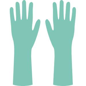 'Rubber Gloves 2' Sticker