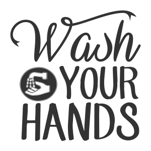 'Wash Your Hands' Sticker